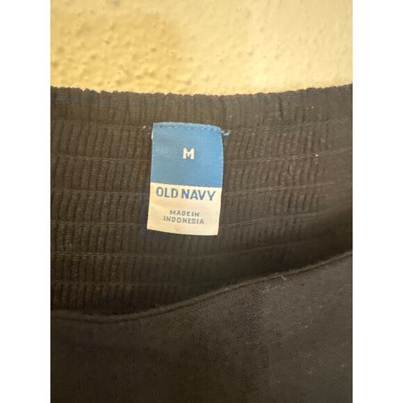 Old Navy Black Linen Blend Maxi Strap Dress Stretch Back Size Medium NWT Resort - Picture 8 of 9